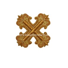 Hand Made Gold Embroidered Cross 